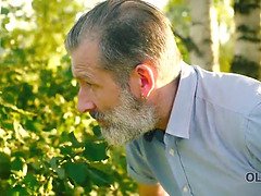 Checa, Papá, Gafas, Abuelo, Maduro, Al aire libre, Público, Adolescente