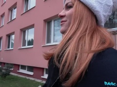 Russian redhead takes cash for sex
