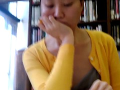 Candid Asian Library Girl Feet and Legs Part 1