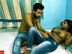 Indian handsome boy first time fucking his teen girlfriend!! Indian erotic sex with clear audio