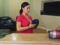 Thick Latina Maid Enjoys First Day