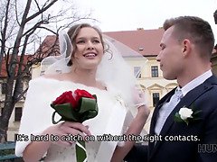 Braut, Paar, Gehörnter ehemann, Kleid, Hardcore, Hd, Strümpfe, Hochzeit